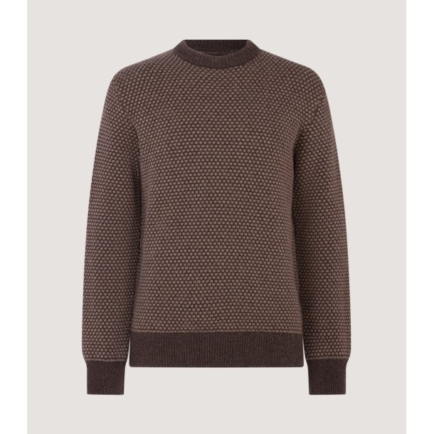 PURDEY HAMILTON SWEA ROUND NECK, WALNUT