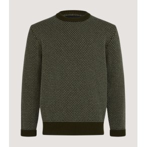 PURDEY HAMILTON SWEA ROUND NECK, MILITARY
