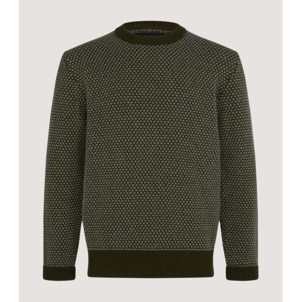 PURDEY HAMILTON SWEA ROUND NECK, MILITARY