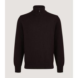 PURDEY HERTFORD WOOL SWEA. W/PATCH, BRUN