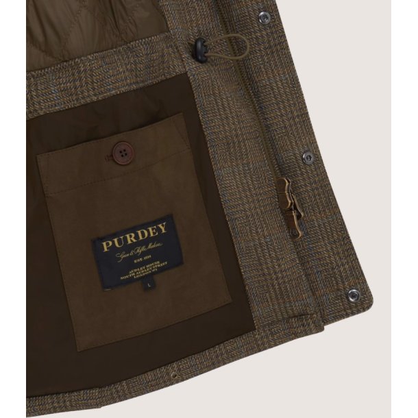 PURDEY MORLICH TWEED RAGLAN FIELD COAT