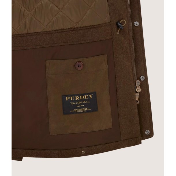 PURDEY LODEN RAGLAN FIELD COAT