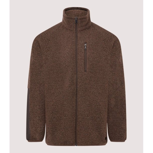 PURDEY MERINO FLEECE JAKKE, WALNUT