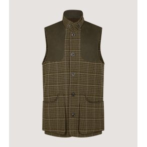 PURDEY HI-COLLAR TWEED SPORTING VEST, TOM
