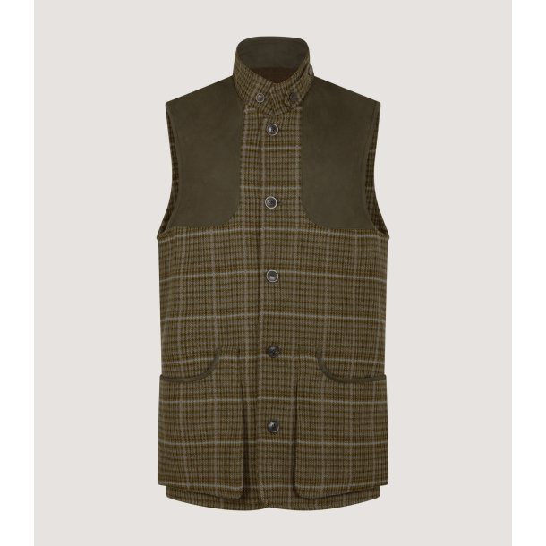PURDEY HI-COLLAR TWEED SPORTING VEST, TOM