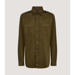 PURDEY KHARTOUM COTTON SHIRT, LODEN