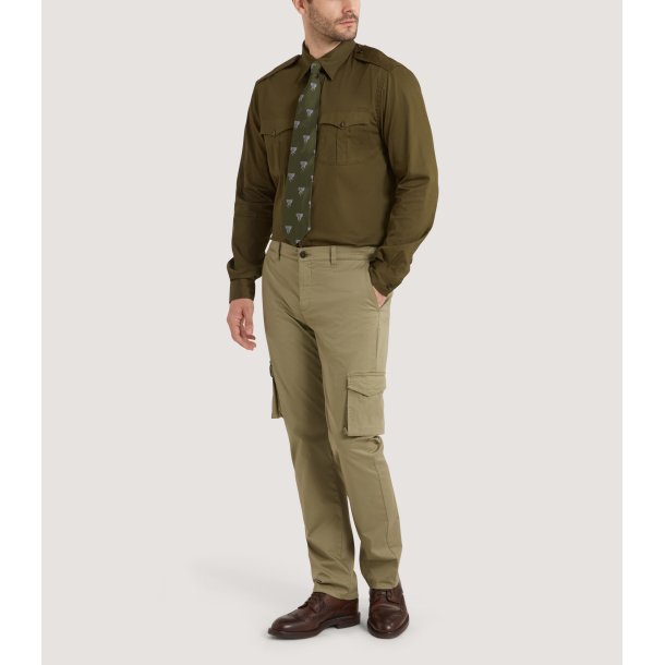 PURDEY KHARTOUM COTTON SHIRT, LODEN