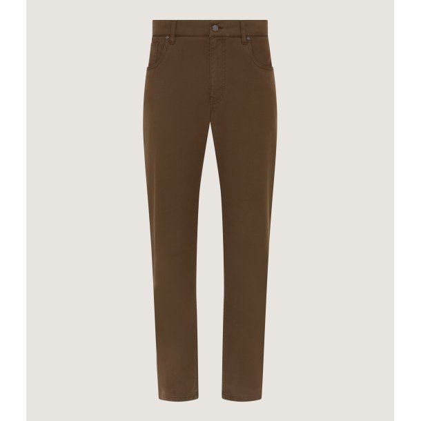 PURDEY FIVE POCKETS JEANS, WALNUT