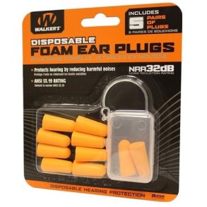 WALKER FOAM EARPLUGS,  5 S�T