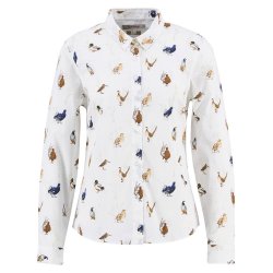 BARBOUR BRAMBLES SKJORTE. BIRD PRINT