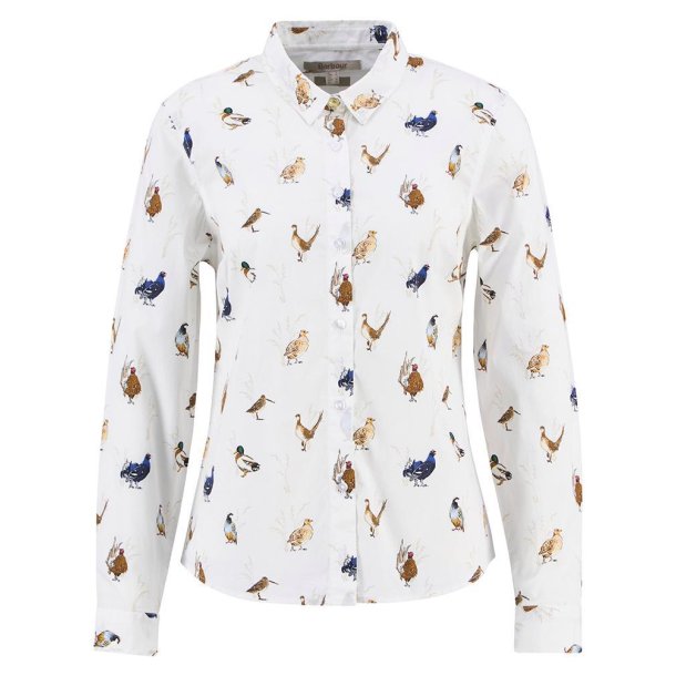 BARBOUR BRAMBLES SKJORTE. BIRD PRINT
