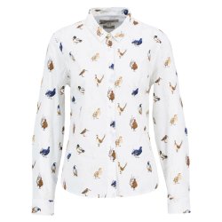 BARBOUR BRAMBLES SKJORTE. BIRD PRINT