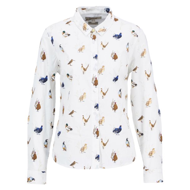 BARBOUR BRAMBLES SKJORTE. BIRD PRINT