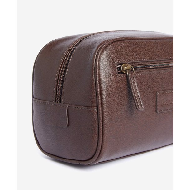 BARBOUR LEATHER WASHBAG