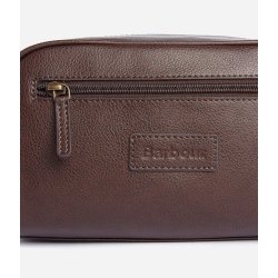 BARBOUR LEATHER WASHBAG