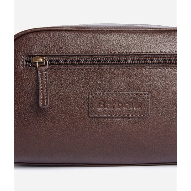 BARBOUR LEATHER WASHBAG
