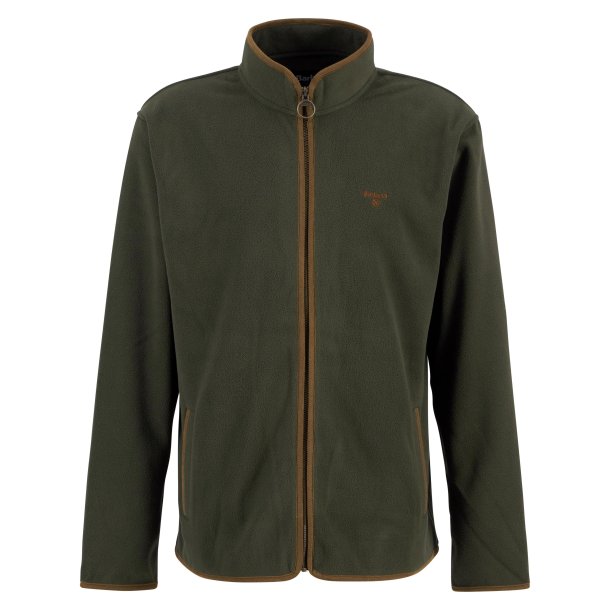 BARBOUR HARWOOD ZIP THROUGH FLEECE, OLIVE