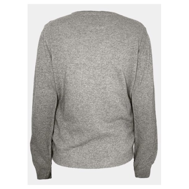 A NEW STORY DAISY SWEATER CREW NECK, D.GREY