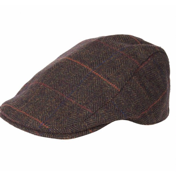 BARBOUR CHEVIOT FLAT CAP, OLIVE