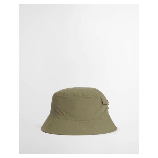BARBOUR TRACKER SHOWERPROOF BUCKET HAT, OLIVE