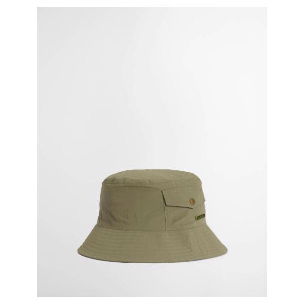 BARBOUR TRACKER SHOWERPROOF BUCKET HAT, OLIVE