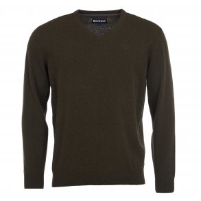 BARBOUR ESSENTIAL LAMB V-NECK, SEAV.