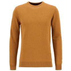 BARBOUR ESSENTIAL CREW NECK SWEATER, COPPER
