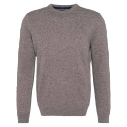 BARBOUR ESSENTIAL CREW NECK SWEATER, STONE