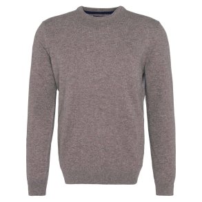 BARBOUR ESSENTIAL CREW NECK SWEATER, STONE