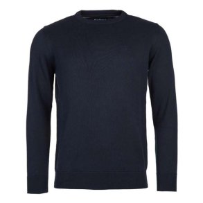 BARBOUR PIMA CREW NECK, NAVY