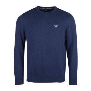 BARBOUR ORGANIC CREW. NAVY