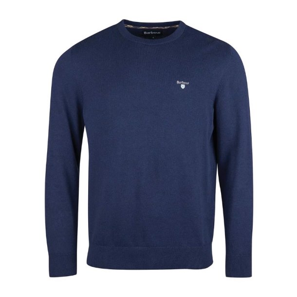 BARBOUR ORGANIC CREW. NAVY