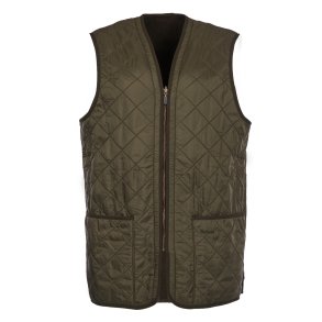 BARBOUR POLARQUILT FLEECE VEST/ZIP-IN LINER, OLIVE
