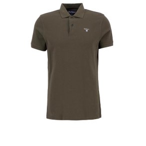 BARBOUR TARTAN PIQUE POLO SHIRT, OLIVE
