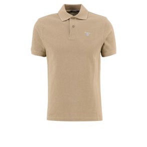 BARBOUR TARTAN PIQUE POLO SHIRT, STONE