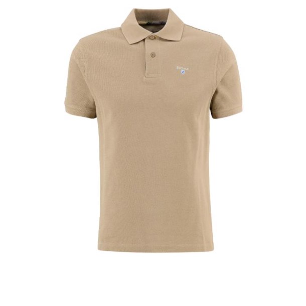 BARBOUR TARTAN PIQUE POLO SHIRT, STONE