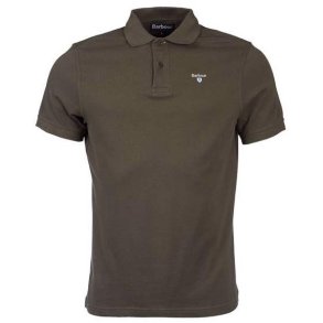 BARBOUR SPORT POLO, DARK OLIVE