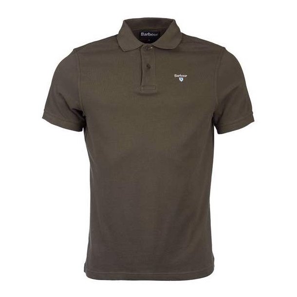 BARBOUR SPORT POLO, DARK OLIVE