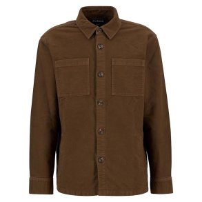BARBOUR REGULAR MOLESKIN OVERSHIRT, SAND