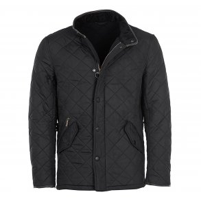 BARBOUR POWELL QUILT, BLACK
