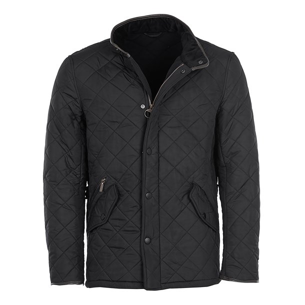 BARBOUR POWELL QUILT, BLACK
