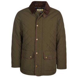 BARBOUR BURTON QUILT, GR�N