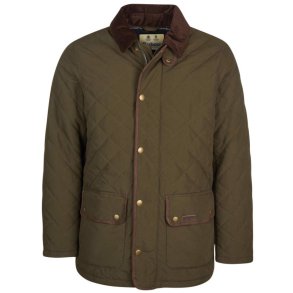 BARBOUR BURTON QUILT, GRN