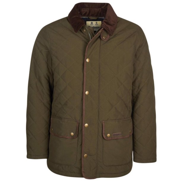 BARBOUR BURTON QUILT, GR�N