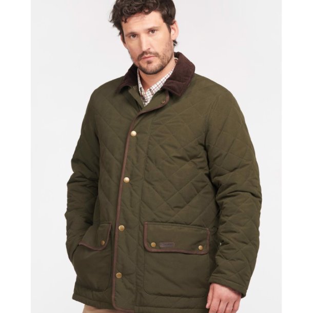 BARBOUR BURTON QUILT, GRN
