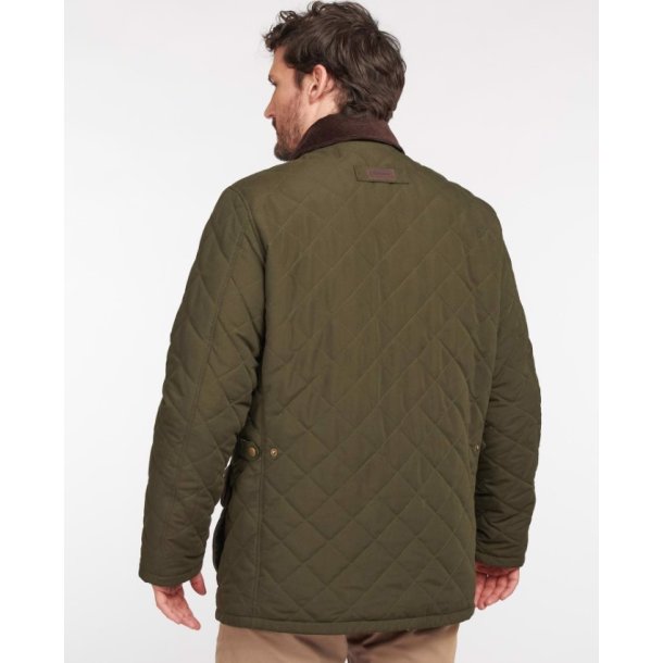 BARBOUR BURTON QUILT, GRN