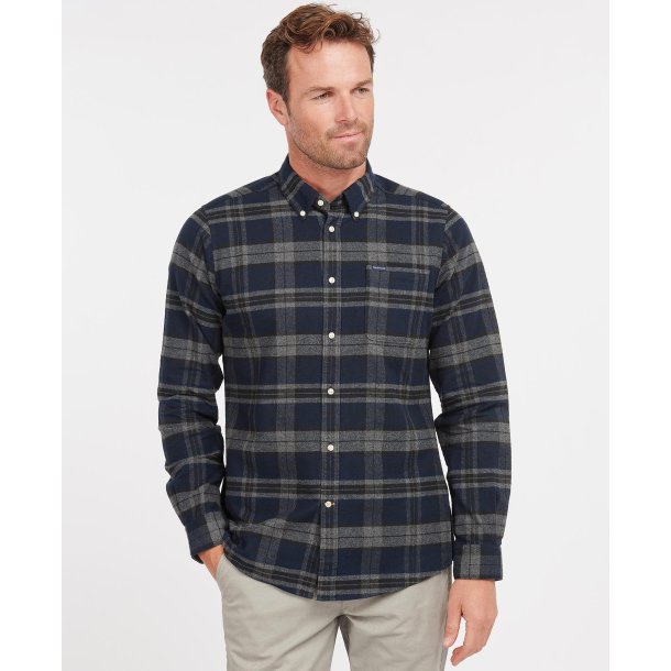 BARBOUR BETSOM TAILERED SHIRT. GR�-SORT