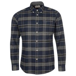 BARBOUR BETSOM TAILERED SHIRT. GR�-SORT