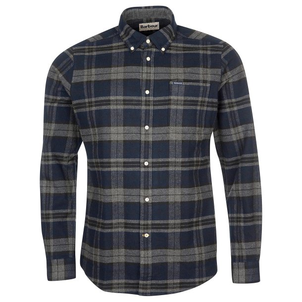 BARBOUR BETSOM TAILERED SHIRT. GR�-SORT