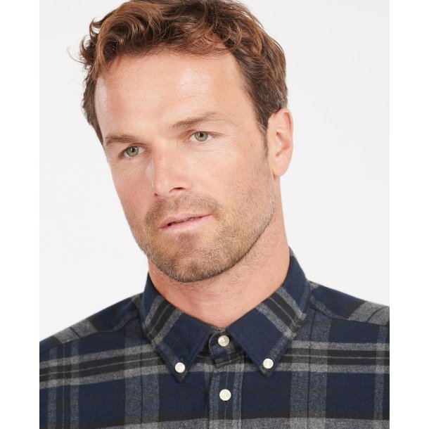 BARBOUR BETSOM TAILERED SHIRT. GR�-SORT